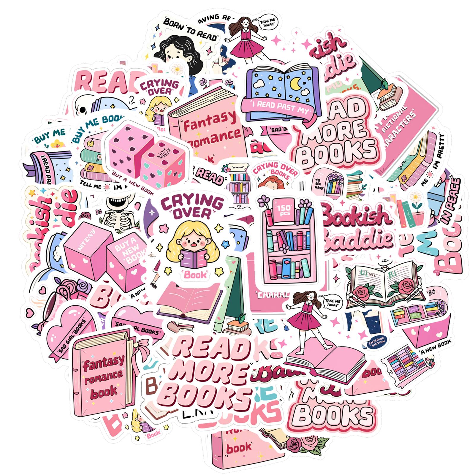 35pcs Cartoon Romance Stickers Whimsical Humorous Stationery Stickers  Stickers For Laptop Motorcycle Luggage Phone