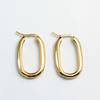SP Korean Geometry Gold Plated Brass Hoop Earring for Women
