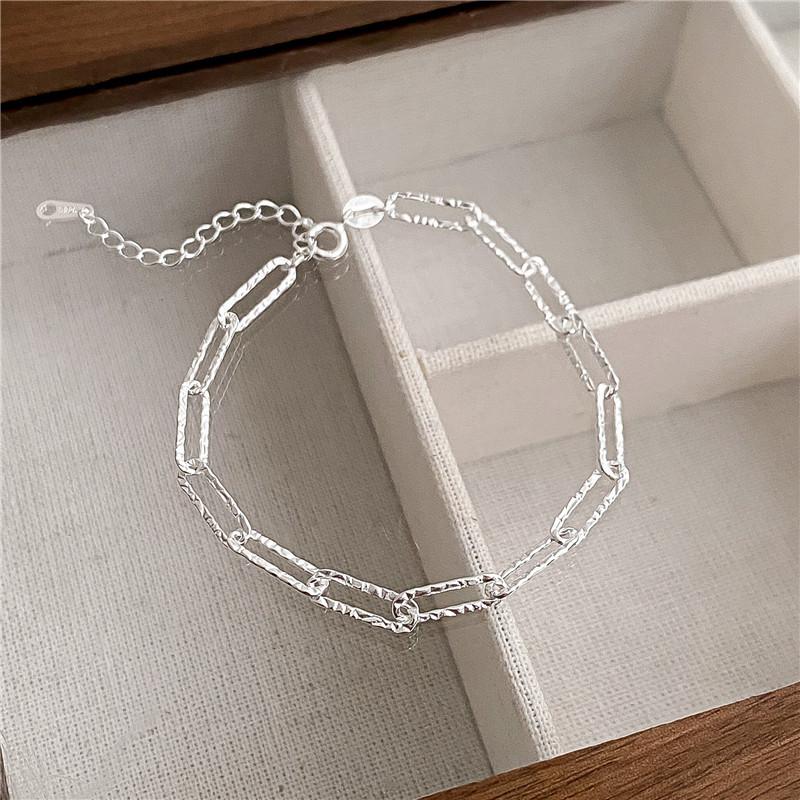 925 Silver 4MM Twisted Rope Bracelets For Women Men Fashion Minimalist Couple Chain Bracelet Male Unisex Jewelry Gifts