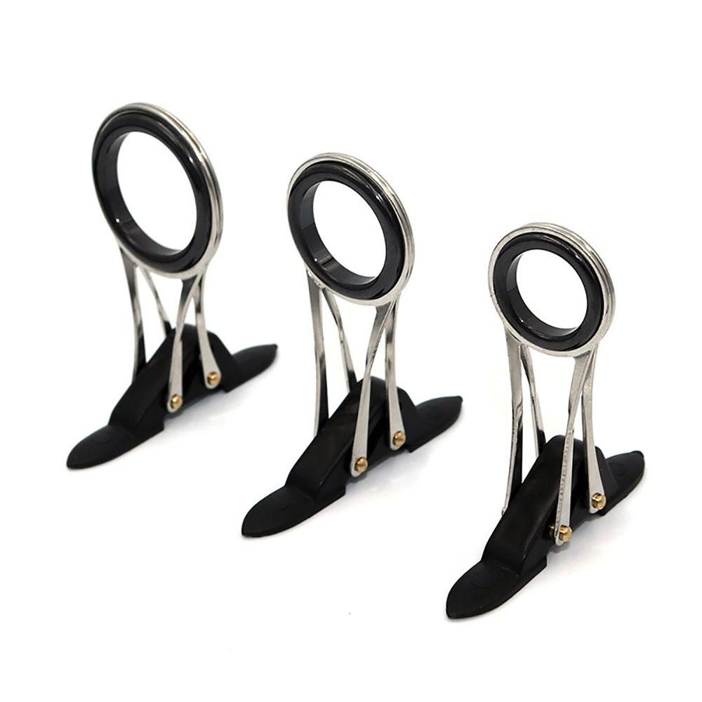 1Pcs Stainless Steel Fishing Rod Pole Line Guides Folding Guide Ring Wearproof Eye Ring Fishing Tackle Accessories Durable
