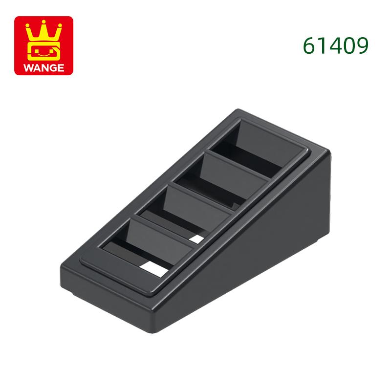 Non-Toxic 331Pcs/Lot 61409 Slope 18 2X1X2/3 With 4 Slots Block Moc Color Accessories Compatible With Brick Diy Children Toy Assembly