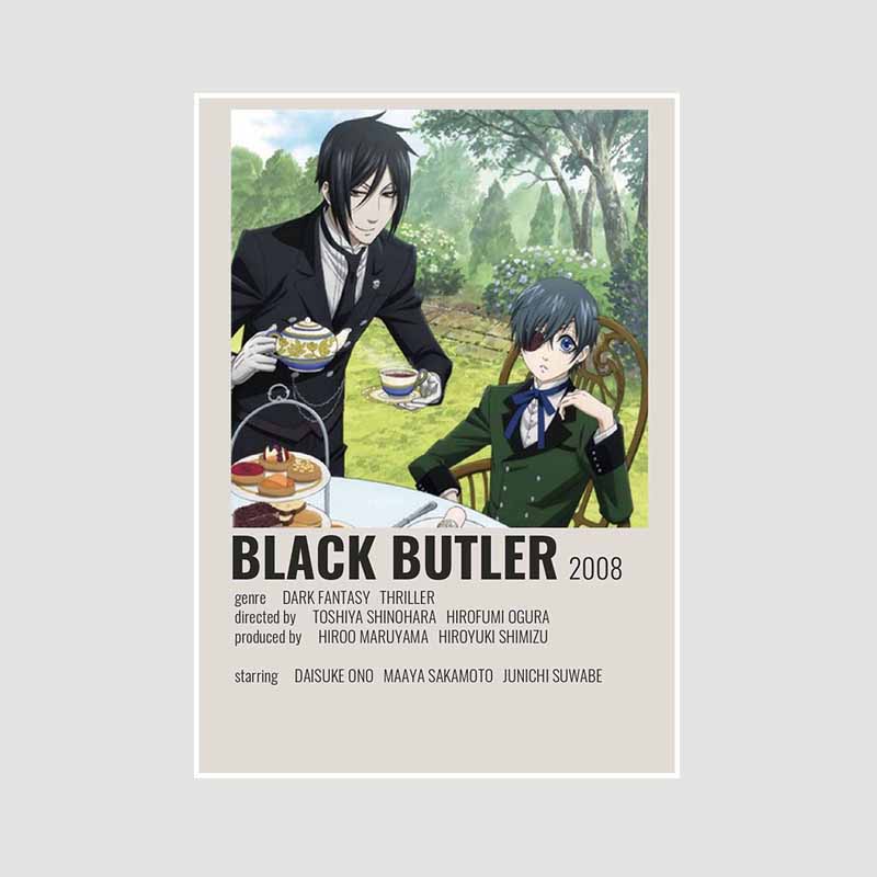 Classic Anime Collection Poster My Hero Academia Spirited Away Retro White Paper Posters Wall Prints Pictures Home Decor Room Decoration Art Painting