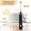 3-Speeds Hand Mixer Electric Blender Eggs Beater Whisk Stirrer Coffee Milk Drink Frother Foamer USB Rechargeable Food Whisk