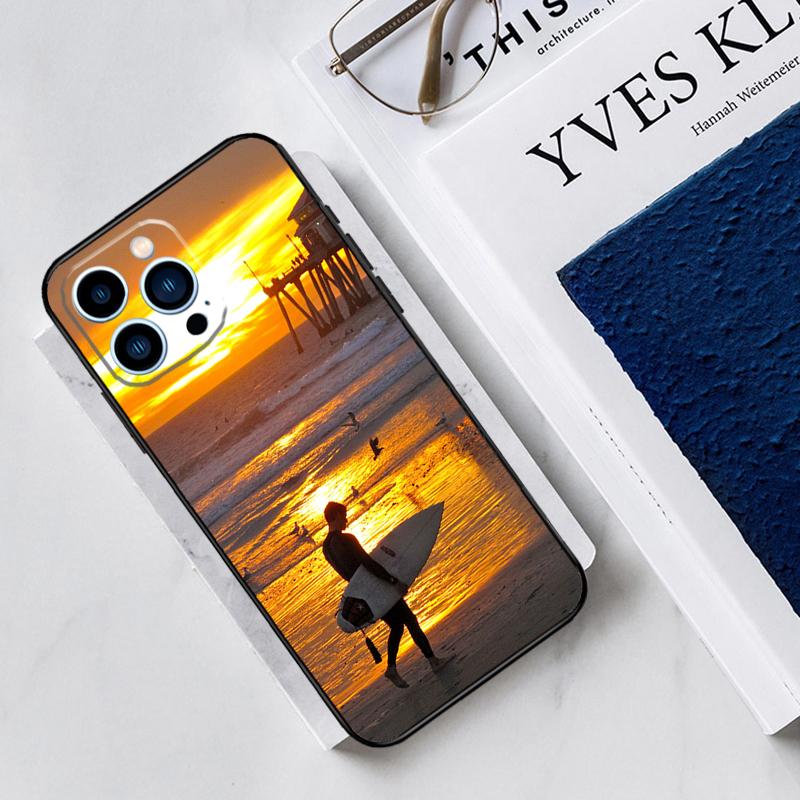 California Surfing Waves Case For iPhone 17 Air 15 14 13 12 11 16 Pro Max Mini 16 15 Plus 16e Funda Silicone Cover
