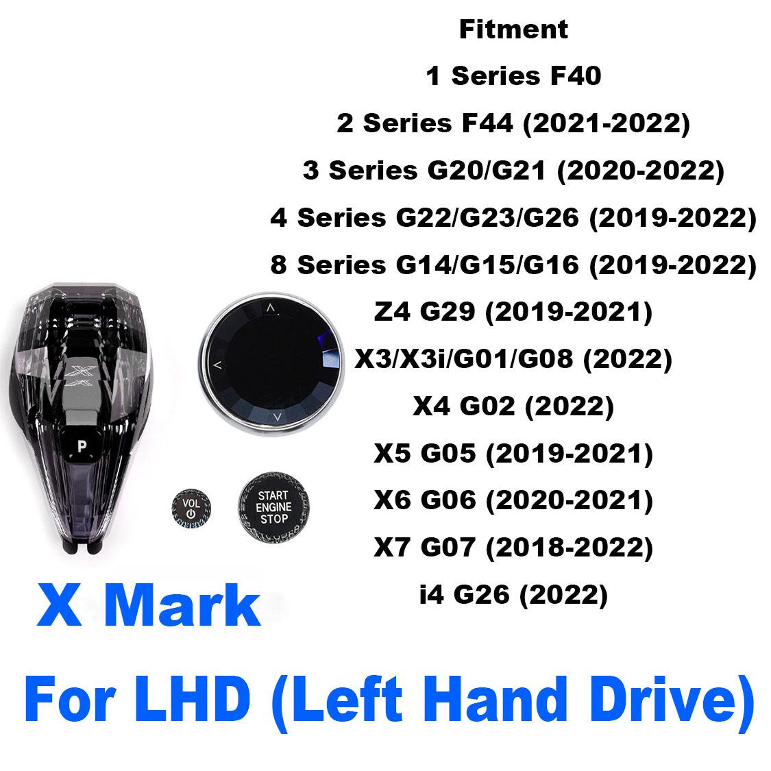 4 Piece Set Crystal Gear Shift