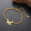  Stainless Steel Blessing Symbol Bracelet for Women Men Classic Geometric Pattern Bracelet Good Lucky Jewelry Party Gifts
