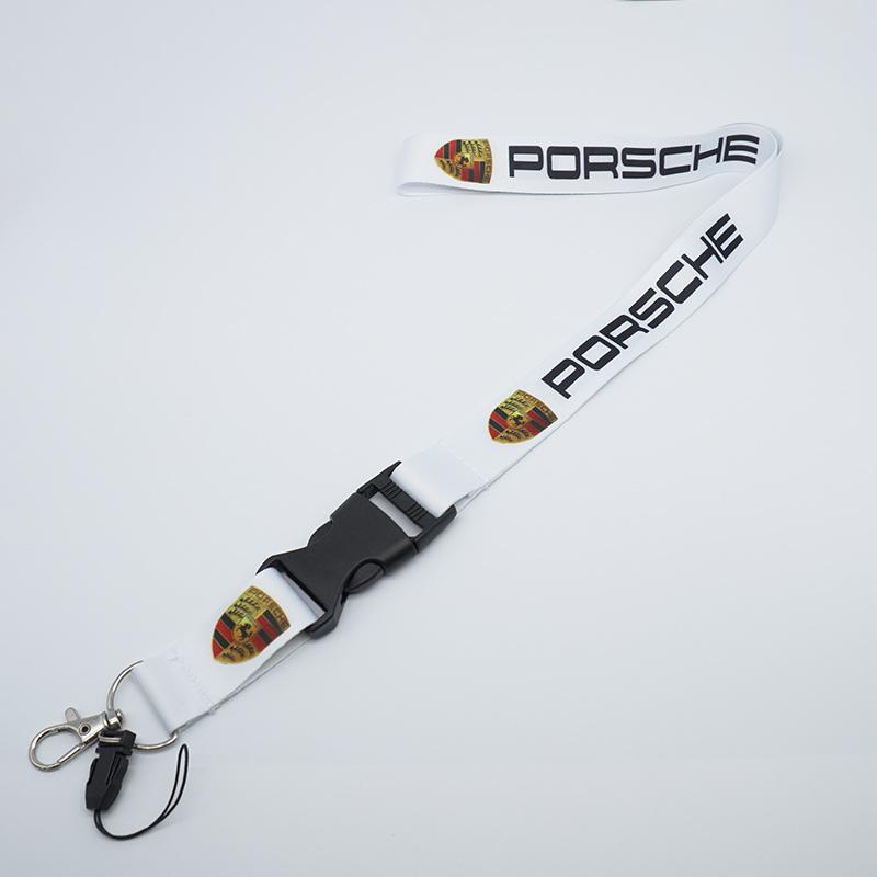 Smycz Brelok Logo Samochodu Karta Pracownicza Smycz do Zawieszenia na Szyję Brelok Do Porsche 918 911 718 Taycan Panamera Cayenne Boxster Cayman