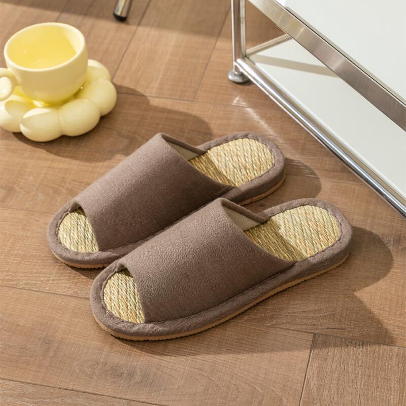 Японские плетеные тапочки Bo Zong из хлопка и льна 36