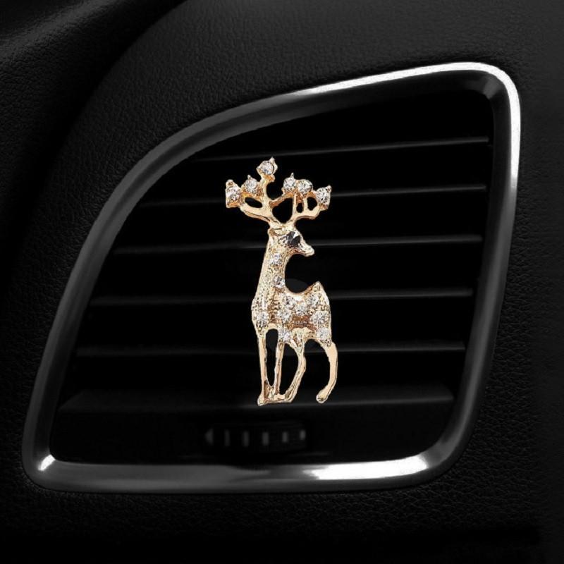 

Fragrant Car Accessory Aromatherapy Clip With Deer Shape Decoration Freshener StyleA