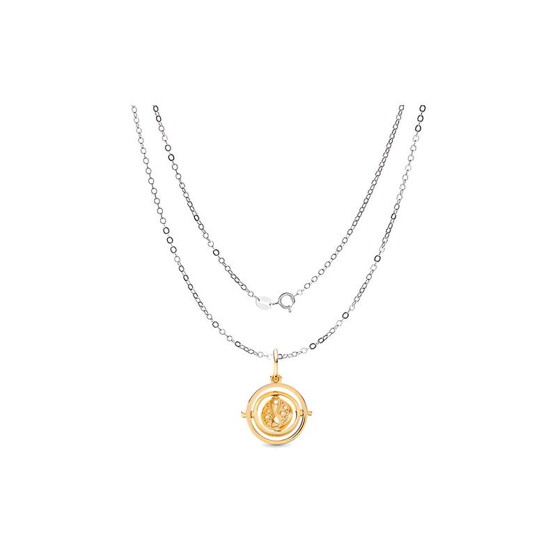 Pandora Necklace/Pendant Harry Potter Series Time Turner (Time Turns) Pendant Time Turner Men and Women Same Style Metal Men Pendant + plain chain золотой