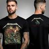 Metallica Heavy Band Print T-shirt Men Oversized Streetwear Short Sleeve Heavy Cotton High Quality Loose Shirt Cotton Female Male Clothing