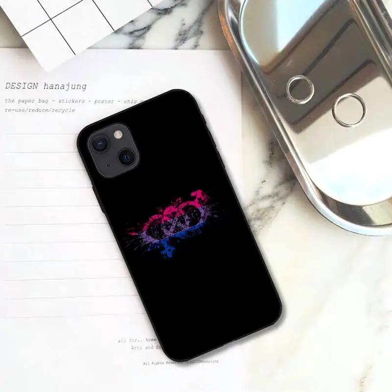 Bisexuelle Flagge Kunst Handyhülle Für iPhone 11 12 Mini 13 14 15 Pro XS Max X Plus SE XR Hülle