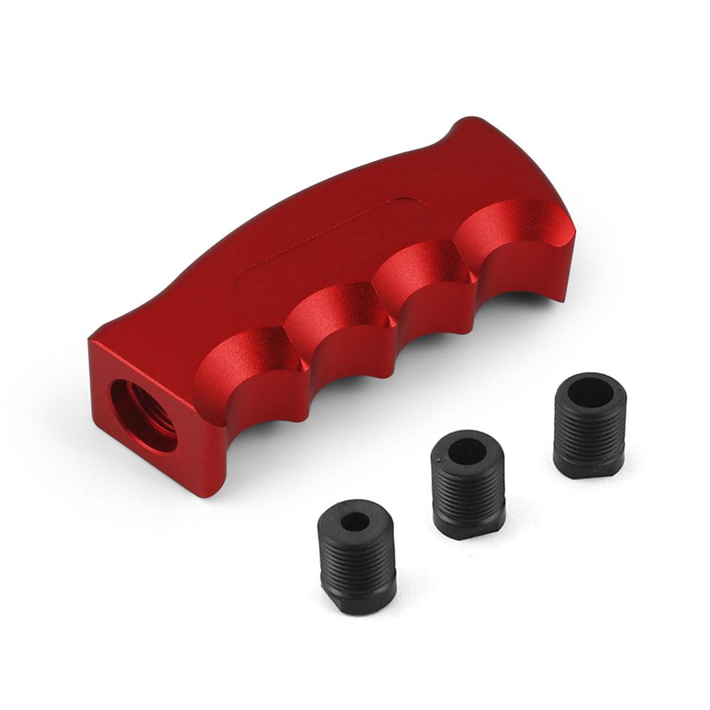 Racerbil Växelspaksknopp Växelspakskit Aluminium Böjt handtag Växelhuvud Med 8,10,12MM Adaptrar För Manuell Växellåda