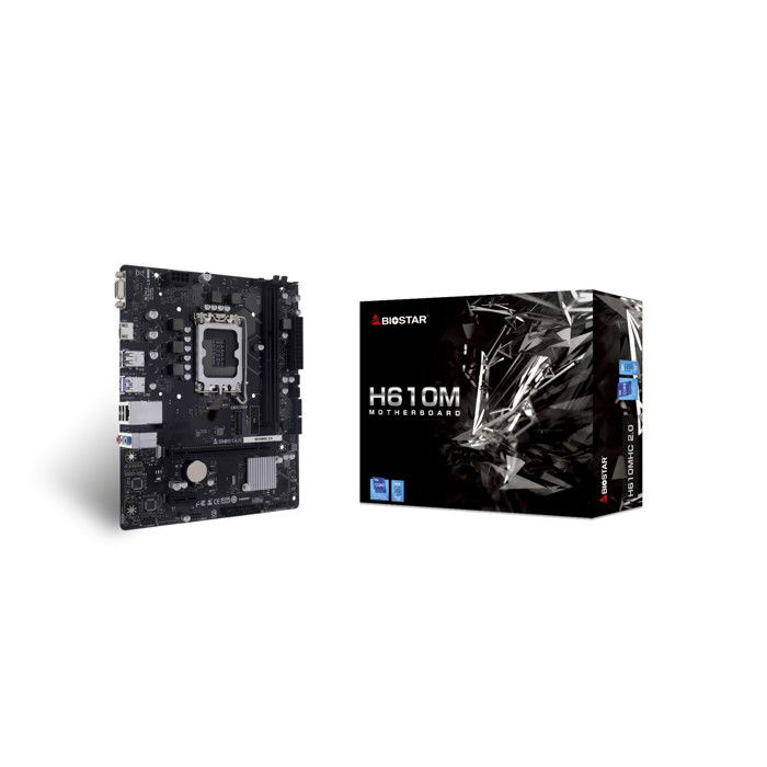 BIOSTAR H610MHC 2.0 Scheda Madre Intel H610 LGA 1700 Micro ATX DDR4 64GB