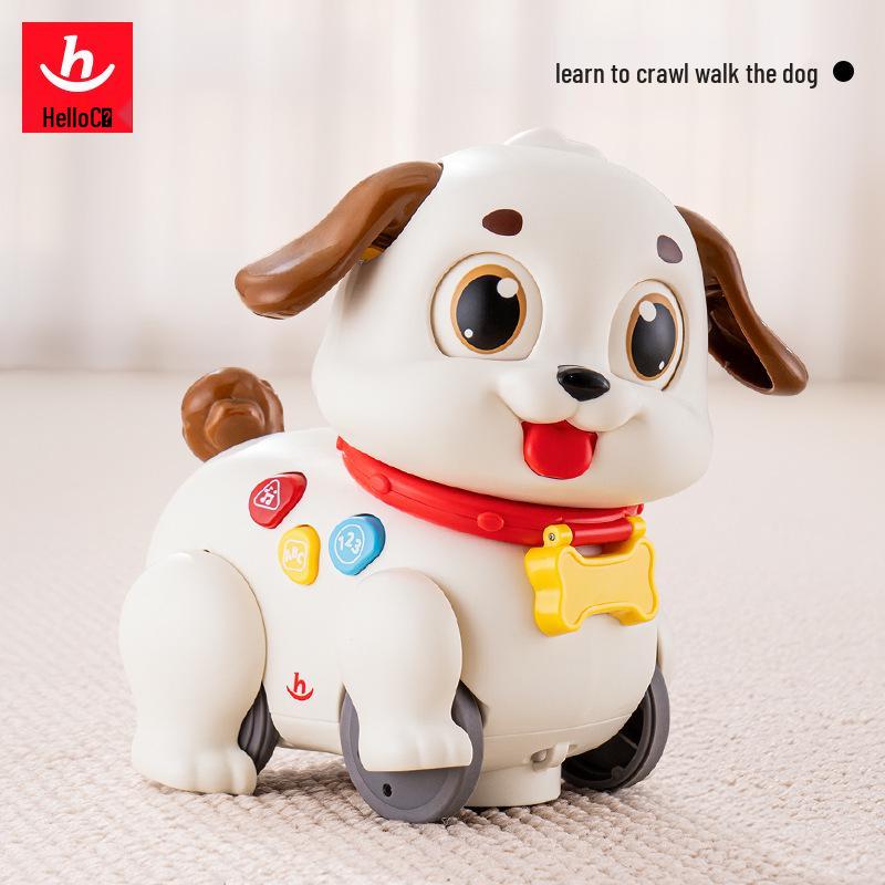 Yuele Electric Crawling Dog Toy for Babies - Educational Head-Up Practice and Early Learning Stroller Toy