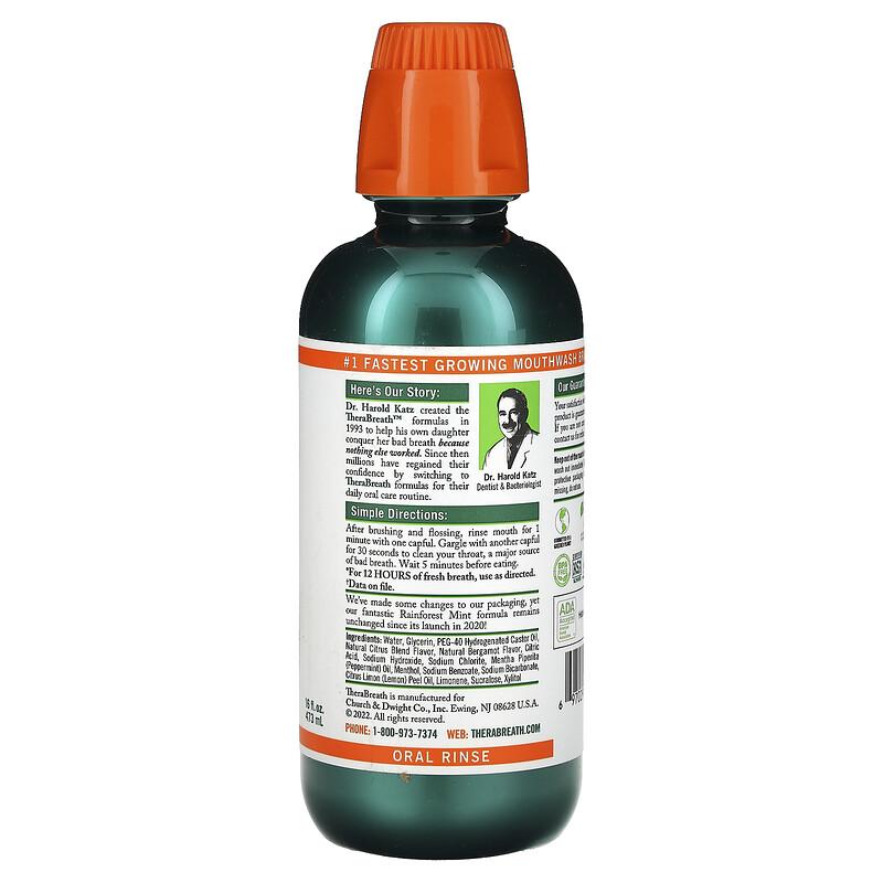 Fresh Breath, Oral Rinse, Rainforest Mint, 16 fl oz (473 ml)