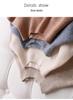 Autumn & Winter Slim-Fit Women's Ribbed Pullover Sweater - Half-High Collar, Casual & Versatile Fashion Base Layer