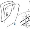 BMW 5 Series F18 Rear Door Lower Seal Strip