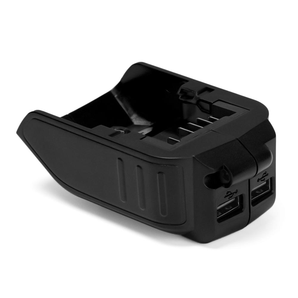 Dual Output With Indicator 12V/20V Li-ion Battery Adapter USB Phone Charger Power Bank Converter