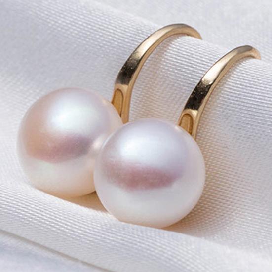 Hook Earrings Elegant Easy Matching Compact Faux Pearl Women Jewelry for Shopping Dating