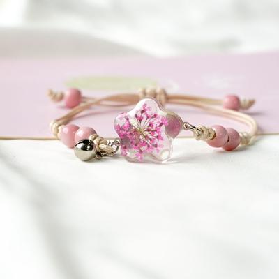 Dried Flower Star Crystal Bracelet Couple Gifts For Girlfriends Fashion Jewelry #82637