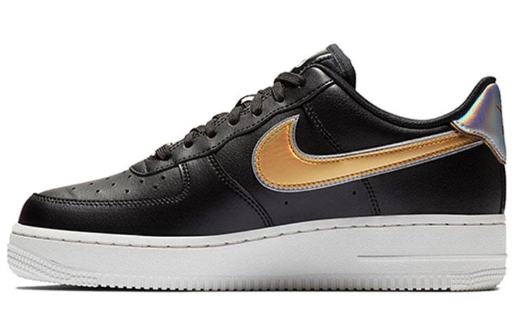 

Nike Air Force 1 Low Metallic Swoosh Black Women s AR0642-002 35.5