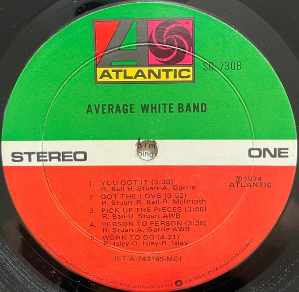 

LP Record AVERAGE WHITE BAND - Awb SD7308 ATLANTIC 1974 US Soul/Funk Used
