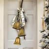 Christmas Bells For Decoration Rustic Holiday Home Decorations Christmas Ornaments Retro Bells For Outdoor Window Wall Shelf
