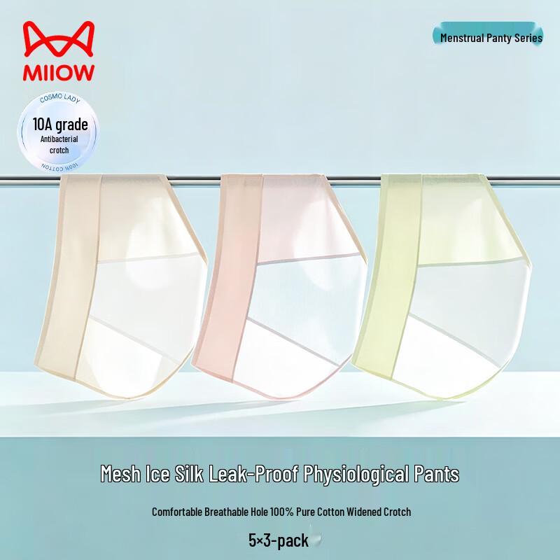 Women's Ice Silk Mesh Leak-Proof Period Underwear