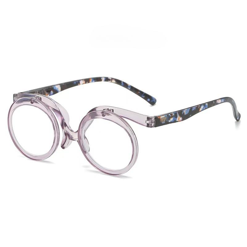 

Винтажные цельные откидные очки для чтения Мужские очки для дальнозоркости Женские модные очки для макияжа Очки для чтения + 400 degrees