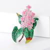 Elegante Hortensienblüten-Brosche mit künstlerischem Design, gefertigt aus robuster Legierung und Emaille zur Modeaufwertung