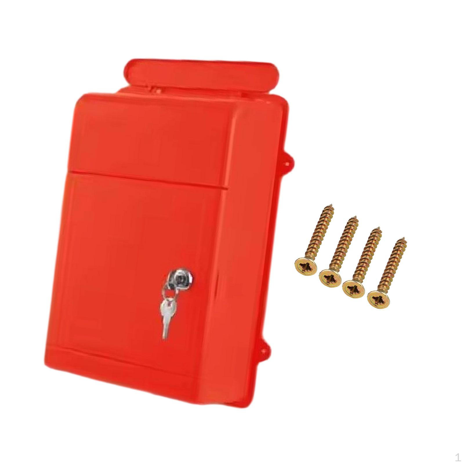

Настенный почтовый ящик большой вместимости с доступом по ключу для использования в школе и офисе красный