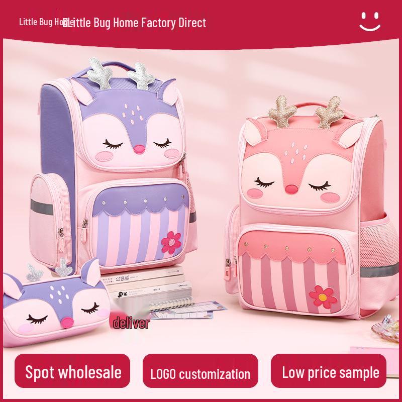 Lightweight Cute Backpack for Girls, Grades 1-6