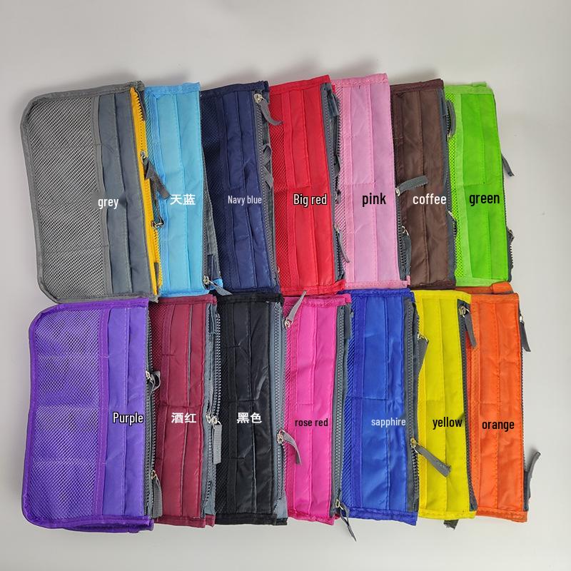 Tragbare Doppelt-Reißverschluss-Kulturbeuteltasche