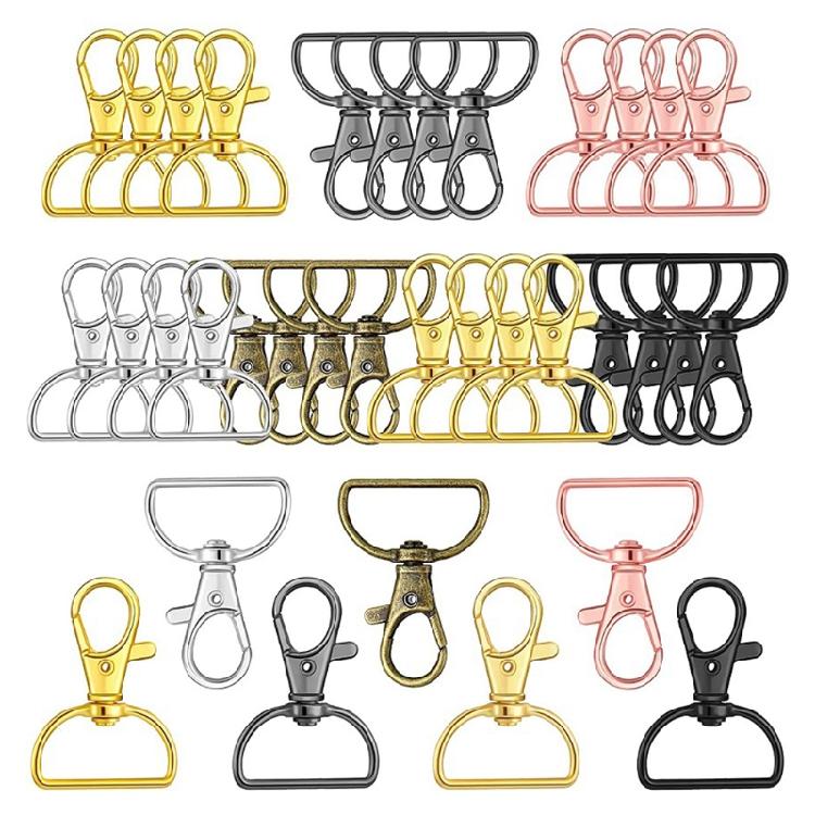 

Anti-corrosion Alloy Claw Clasp Lobster D Ring Keyring for Creative Jewelry Girl 1