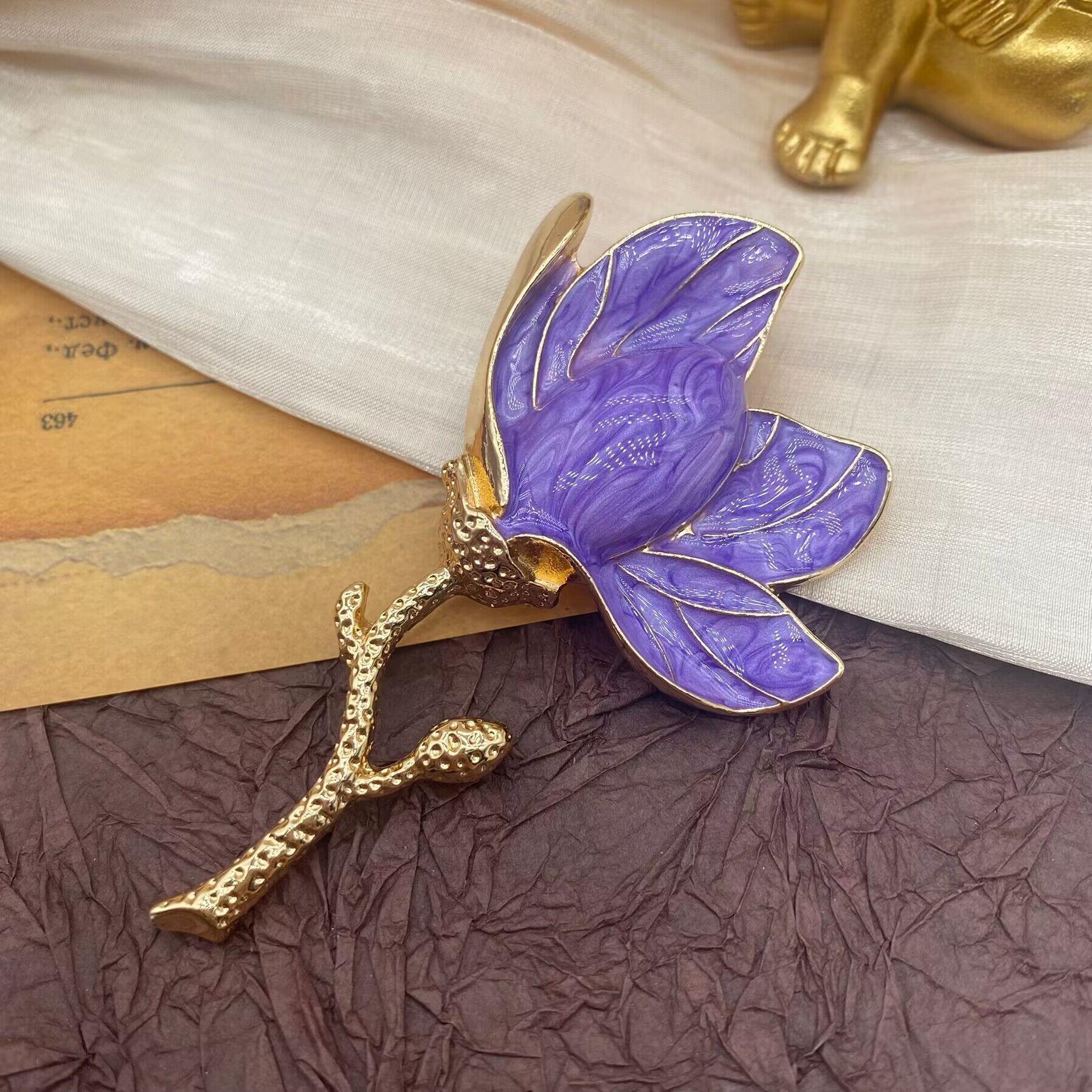 

Винтажная женская и мужская мода тюльпан эмалевая брошь винтажный дворец классическая элегантная брошь