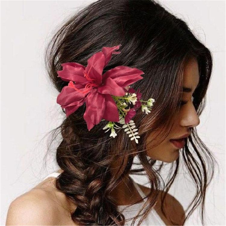 Raffinato Ornamento Floreale Artificiale per Capelli Parrucca per Uso Quotidiano Decorazioni per Capelli da Sposa per Occasioni Speciali e Abiti Casual