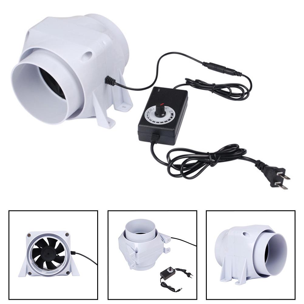 4 inch/110 mm Afzuigventilator 16W Kleine DC Blazerset Keuken Afzuigkap Voor Badkamer Pijp Geschikt Voor Huizen, Kantoren, Restaurants, Tuin
