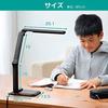 [For Learning and Reading] Iris Ohyama Desk Light 2-way, Left and Right, Stepless Dimming, Adjustable Angle, with Glare Guard, High Color Rendering, E