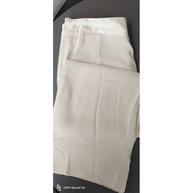 

Fashion Plus Size Summer Straight Drooping Thin Loose Pants Creamy White 8