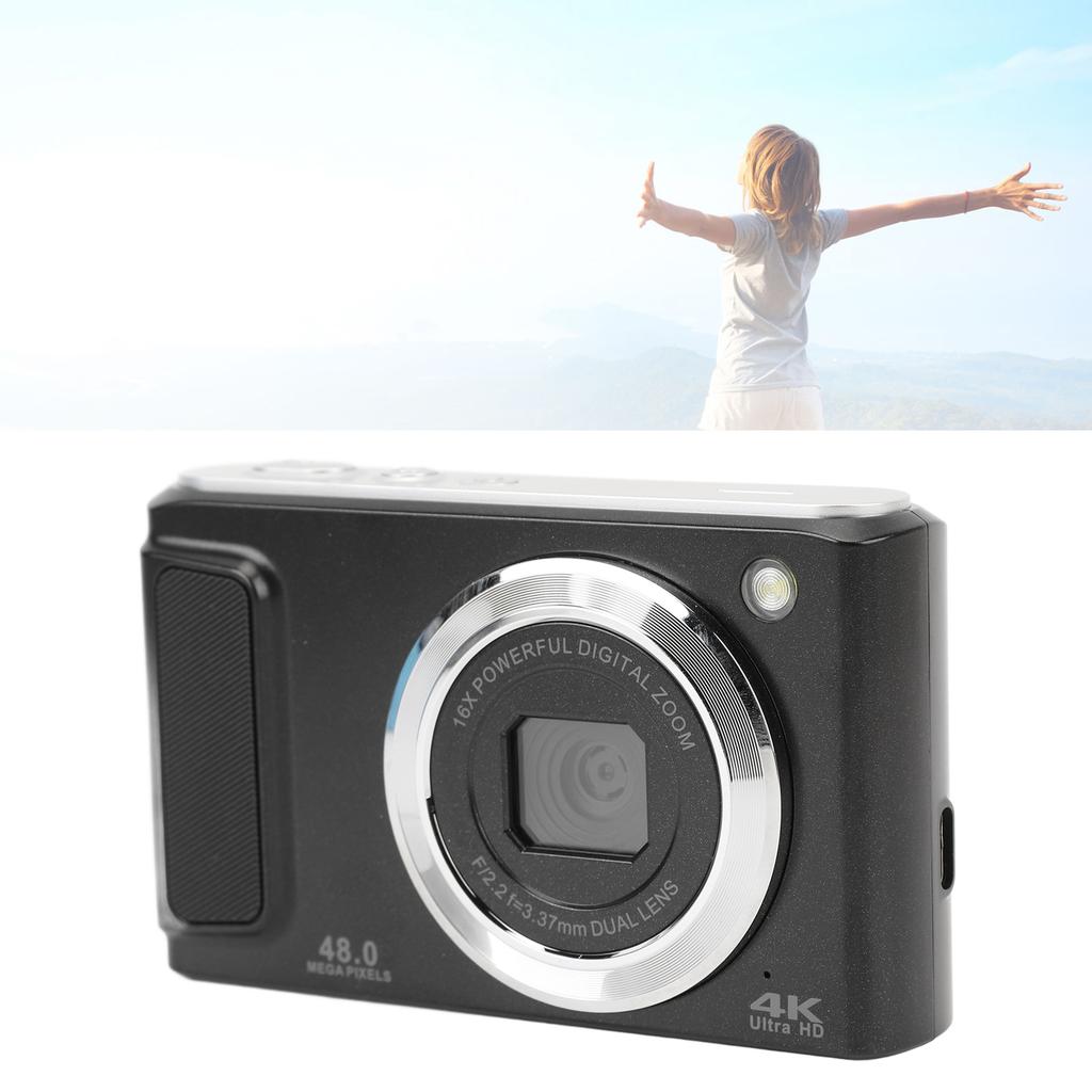 4K UHD Digital Camera 2.8inch   Display 16X Digital Zoom Autofocus Dual Camera 48MP   Camera Small Digital Camera