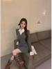 Korean Sweet & Hot Two-Piece Polo Collar Dress - Slim Fit, Short Skirt for Early Autumn 2024