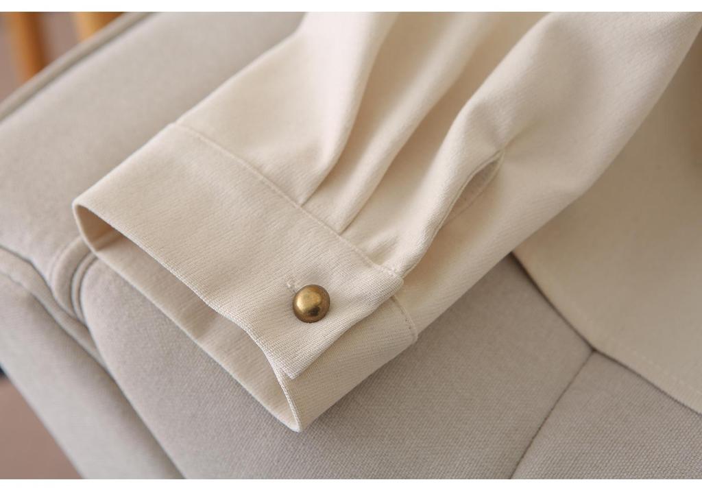2026 Spring Plus Size Women's Long Sleeve Lapel Cardigan - Simple and Elegant Top