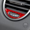 Red Carbon Fiber Air Conditioner Outlet Trim Cover Car Interiors Accessories Decoration Sticker For Benz M-class W164 2005-2011