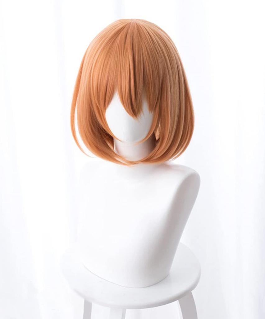[Milky Time] The Quintessential Quintuplets Wig, Anime Cosplay Character, Nakano Family, Gotoyome Hair Accessory with Ribbon (Yotsuba Wig)