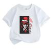 Kids Boys Girls 100% Cotton Crew Neck Short Sleeve T-shirt, Cool Vampire Character Graphic Print Casual Soft Breathable Tee for Daily Street Wear Summ
