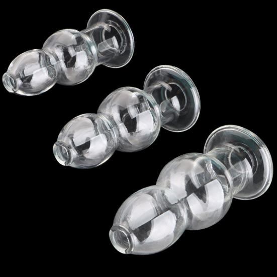Effective Prostate Toy Smooth Fast Adaptation Rounded Tip Transparent Butt Plug Sex Toy for Bedroom