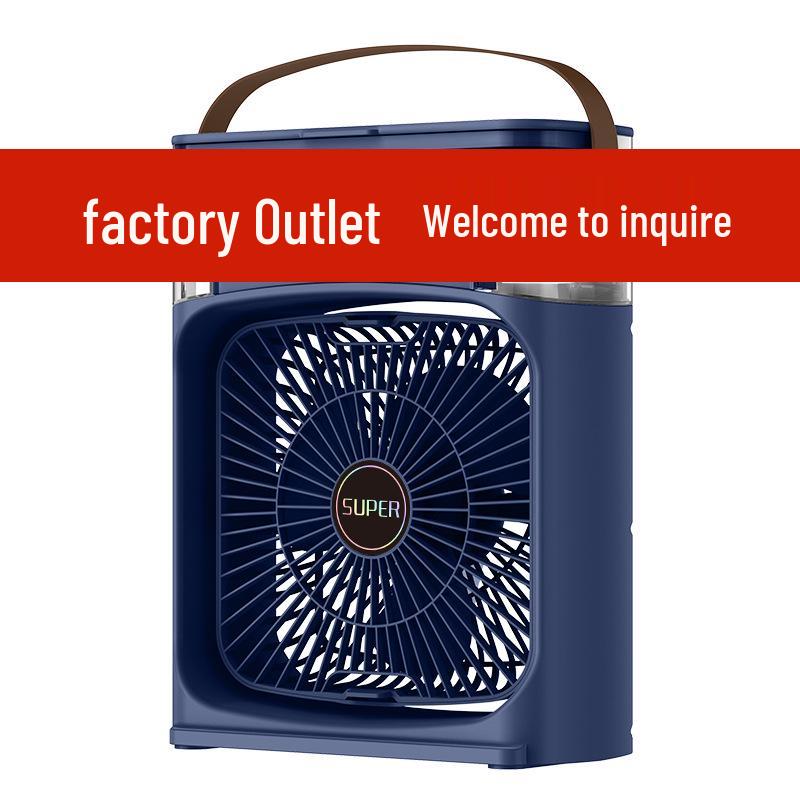 Three-Mode Colorful Lighting Portable Desktop Air Cooling Fan with Humidification