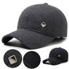 Color Solid Baseball Cap Winter  Warm Ear Protector Outdoor Hats Breathable