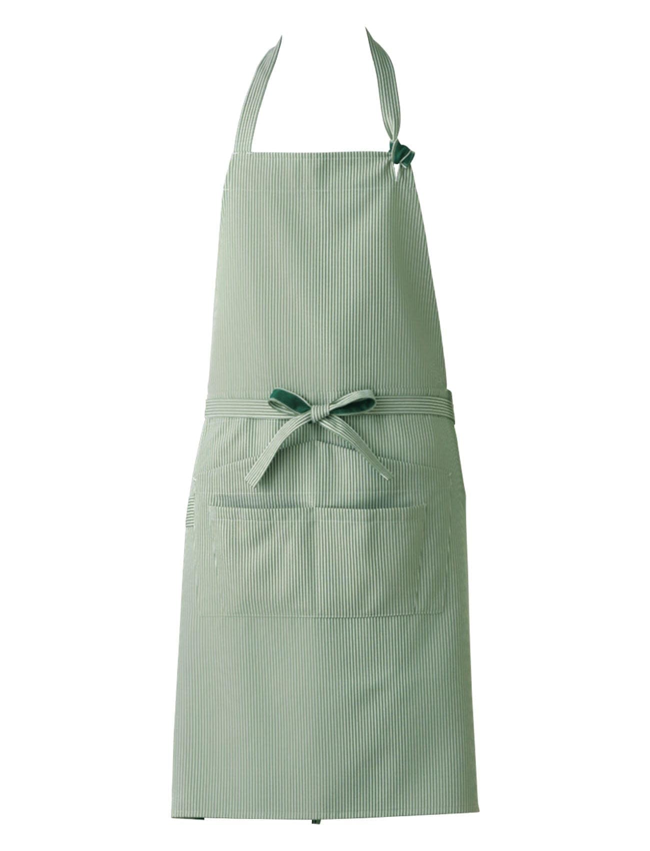 

SEVEN UNIFORM Apron CT2386 Green x White Free Size